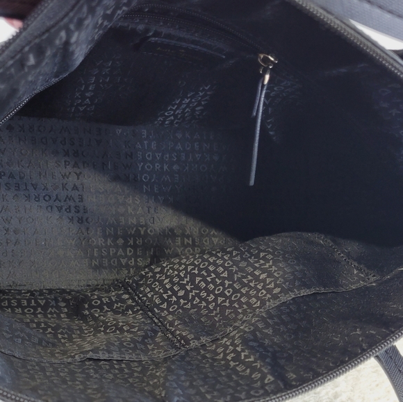 Kate Spade New York Haven Lane Hani Black Polka Dot Tote - Picture 7 of 9